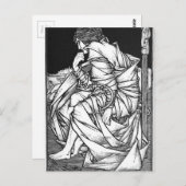 Carte Postale Frey assis sur le trône d'Odin (Devant / Derrière)