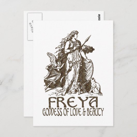 Carte Postale Freya (Devant / Derrière)