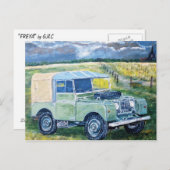 Carte postale "FREYA" La cabine de camion 80" (Devant / Derrière)