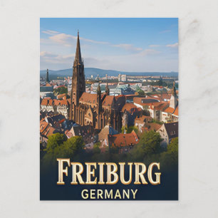 Carte Postale ✈️ Fribourg-en-Brisgau Allemagne Cadeau de voyage