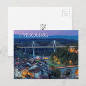 Carte Postale Fribourg, Suisse (Devant / Derrière)