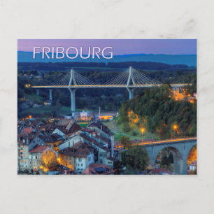 Carte Postale Fribourg, Suisse