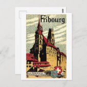 Carte Postale Fribourg, Suisse (Devant / Derrière)