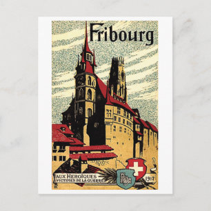 Carte Postale Fribourg, Suisse