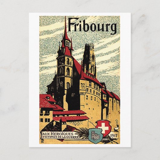 Carte Postale Fribourg, Suisse (Devant)