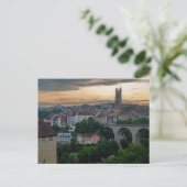 Carte postale Fribourg Suisse Sunset (Debout devant)