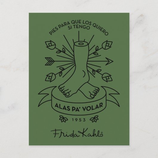 Carte Postale Frida Kahlo | Ailes à voler (Devant)