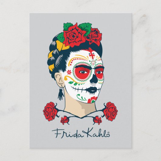 Carte Postale Frida Kahlo | El Día de los Muertos (Devant)
