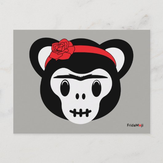 Carte Postale Frida Kahlo | FridaMoji - Jour du singe mort (Devant)