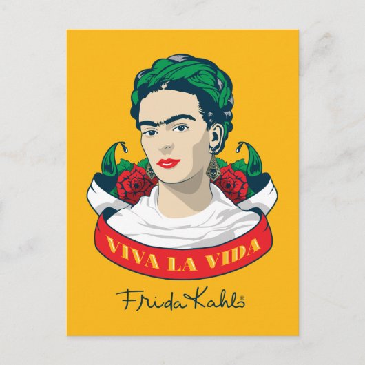 Carte Postale Frida Kahlo | Viva la Vida (Devant)