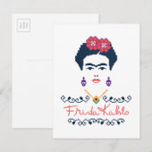 Carte Postale Frida Kahlo | Viva Mexico (Devant / Derrière)