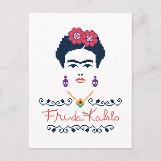 Carte Postale Frida Kahlo | Viva Mexico (Devant)