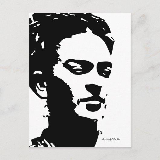 Carte Postale Frida Shadow Portrait (Devant)