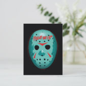 Carte Postale Friday the 13th | Blue Hockey Mask Graphic (Debout devant)