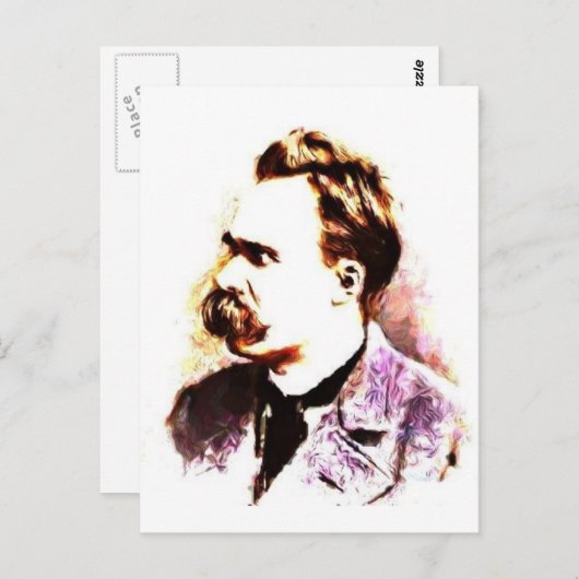 Carte Postale Friedrich Nietzsche (Devant / Derrière)