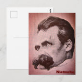 Carte postale Friedrich Nietzsche (dessinée par Ha (Devant / Derrière)