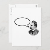 Carte Postale Friedrich Nietzsche Mot Bubble BlackLe MUSÉE Za (Devant / Derrière)