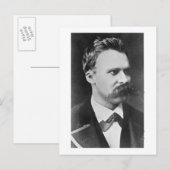 Carte Postale Friedrich Wilhelm Nietzsche (1844-1900) 1873 (b/w (Devant / Derrière)