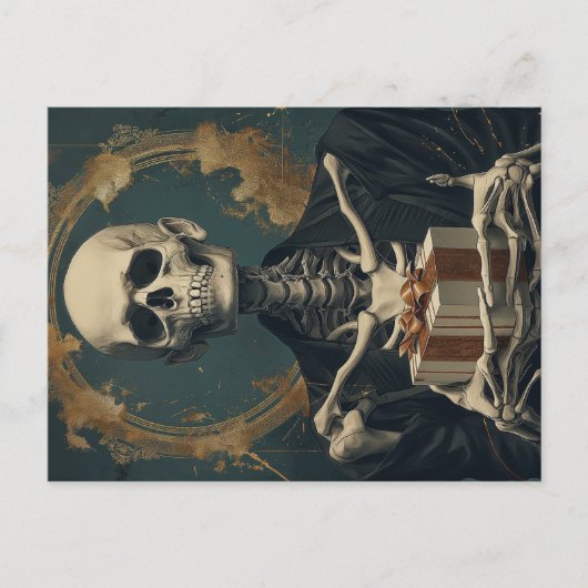 Carte Postale Friendly Birthday Skeleton B-Day Gift (Devant)