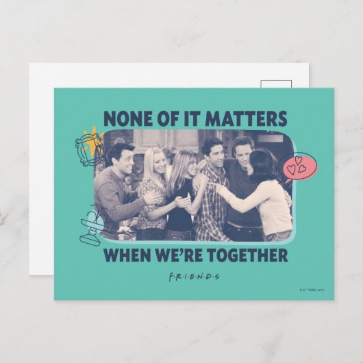 Carte Postale FRIENDS™ | Câlin de groupe (Devant / Derrière)