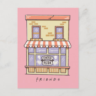 Carte Postale FRIENDS™   Central Perk Café Dessin Animé