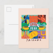 Carte Postale FRIENDS™ | Central Perk Graphique Vibrant (Devant / Derrière)