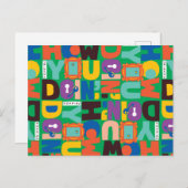 Carte Postale FRIENDS™ | Comment vas-tu Design Vibrant (Devant / Derrière)