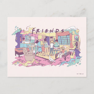 Carte Postale FRIENDS™   Dessin animé de l'appartement