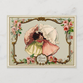 Carte Postale Friends Forever Vintage Reproduction