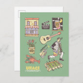 Carte Postale FRIENDS™ | Graphisme d'icônes de dessin animé (Devant / Derrière)