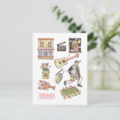 Carte Postale FRIENDS™ | Graphisme d'icônes de dessin animé (Debout devant)