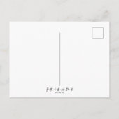 Carte Postale FRIENDS™ Icônes Aquarelle Anniversaire (Dos)