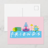 Carte Postale FRIENDS™ | Logo avec icônes (Devant / Derrière)