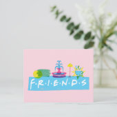 Carte Postale FRIENDS™ | Logo avec icônes (Debout devant)