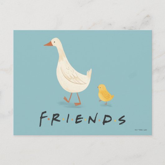 Carte Postale FRIENDS™ | The Chick and the Duck (Devant)
