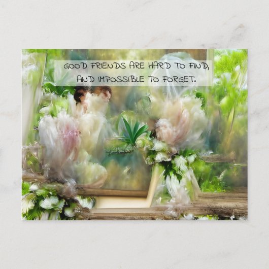 Carte Postale Friendship Quote Beautiful Floral (Devant)