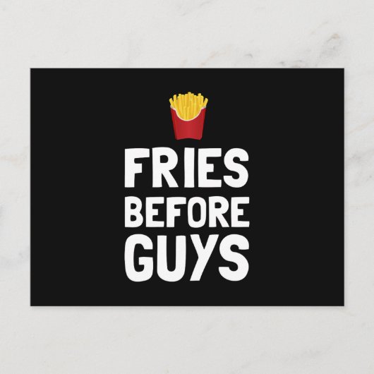 Carte Postale Fries avant les garçons (Devant)
