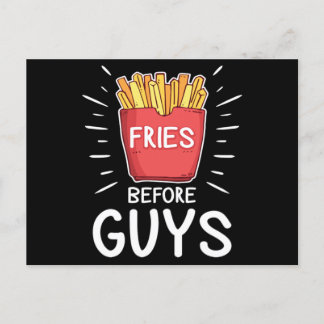 Carte Postale Fries Devant Les Gars Drôle Cadeau Alimentation Am