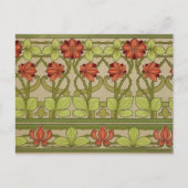 Carte Postale Frieze Bordure Art Nouveau Floral (Devant)