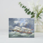 Carte Postale Frigate Atalanta 1885 (Debout devant)