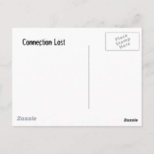 Carte postale Friggin Dial-up (Dos)