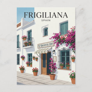 Carte Postale Frigiliana, Espagne, façade d'un café