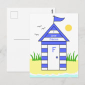 Carte Postale Frinton-On-Sea Beach Hut (Devant / Derrière)