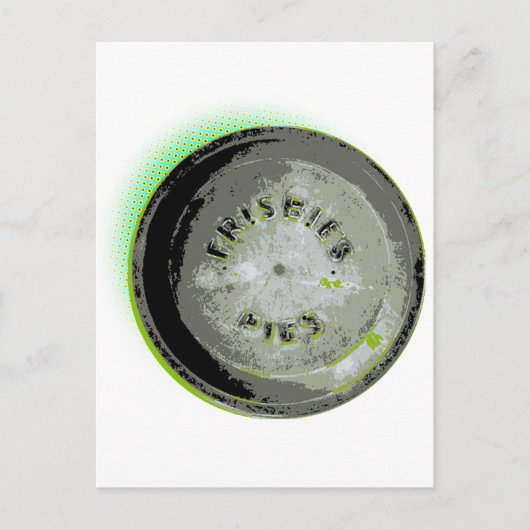 Carte Postale Frisbee Pie Tin Earth Couleurs (Devant)
