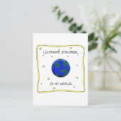 Carte Postale Frisbee ultime est mon monde (Debout devant)