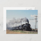 Carte Postale Frisco 2-10-0, no 1630, Illinois Railroad Museum, (Devant / Derrière)