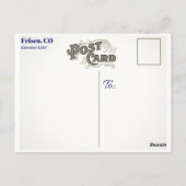 Carte postale Frisco Colorado (Dos)