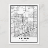 Carte Postale Frisco Map (Devant)