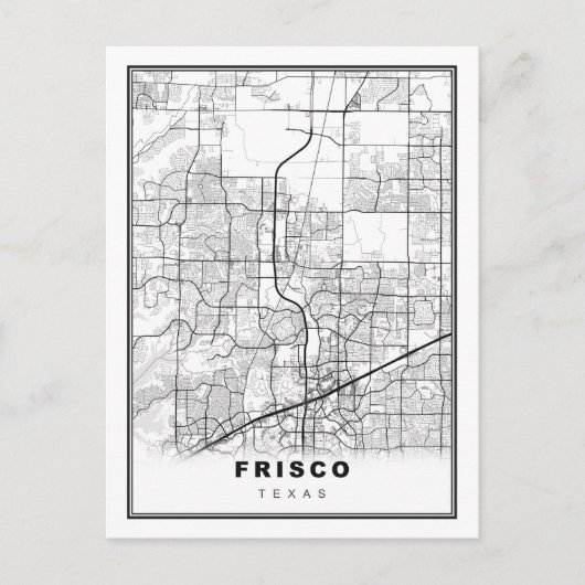 Carte Postale Frisco Map (Devant)