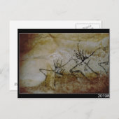 Carte Postale Frise de cerf, c.17000 av. (Devant / Derrière)